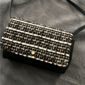 Lauren Conrad mini tweed crossbody bag